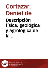 Descripción física, geológica y agrológica de la Provincia de Valladolid
