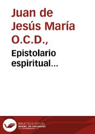 Epistolario espiritual...