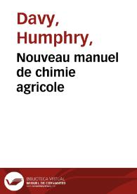 Nouveau manuel de chimie agricole