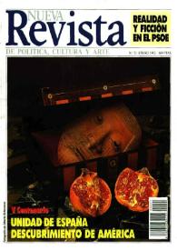 Nueva Revista de Política, Cultura y Arte. Núm. 21, enero 1992