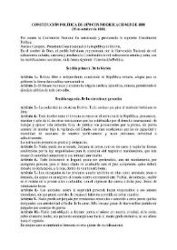 Constitución política de 1878 con modificaciones de 28 de octubre de 1880