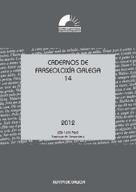 Cadernos de Fraseoloxía Galega. Núm. 14, 2012