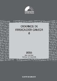 Cadernos de Fraseoloxía Galega. Núm. 8, 2006