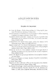 Noticias. Boletín de la Real Academia de la Historia, tomo 1 (1877). Cuaderno III. Adquisiciones