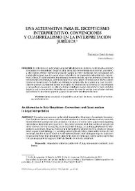 Una alternativa para el escepticismo interpretativo: convenciones y cuasirrealismo en la interpretación jurídica