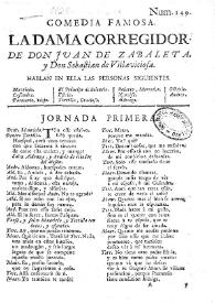 Comedia famosa. La dama corregidor