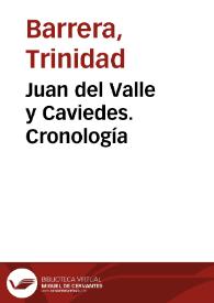Juan del Valle y Caviedes. Cronología