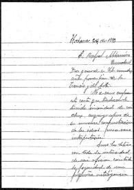 Carta de Baldomero Sánchez a Rafael Altamira. La Habana, 24 [de febrero] de 1910
