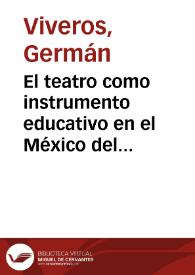 El teatro como instrumento educativo en el México del siglo XVIII