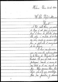 Carta de Ana Gertrudis Valdés a Rafael Altamira. Habana, 24 de febrero de 1910