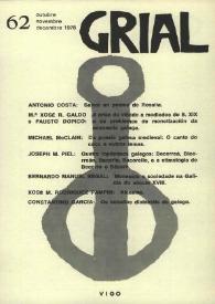 Grial : revista galega de cultura. Núm. 62, 1978