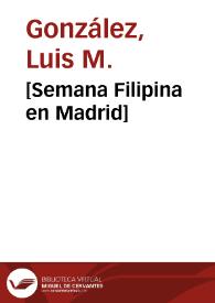 [Semana Filipina en Madrid]