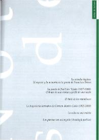Campo de Agramante: revista de literatura. Núm. 3 (otoño 2003). Notas de lectura
