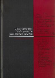 Cauces poéticos de la prosa de Juan Ramón Jiménez