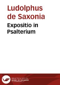 Expositio in Psalterium