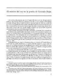 El motivo del rey en la poesía de Gonzalo Rojas
