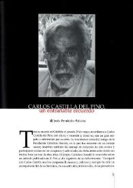Carlos Castilla del Pino, un entrañable recuerdo
