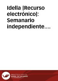 Idella [Recurso electrónico]: Semanario independiente. Año V Número 193 - 8 marzo 1930