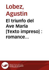 El triunfo del Ave María : romance histórico