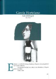 García Hortelano (un diálogo)