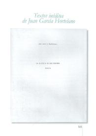 Textos inéditos de Juan García Hortelano