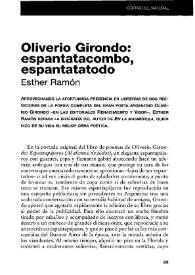 Oliverio Girondo: espantatacombo, espantatodo