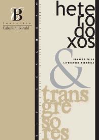 Sondeos en la literatura española : heterodoxos y transgresores : actas del congreso