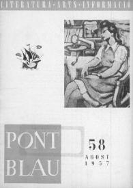 Pont blau : literatura, arts, informació. Any V, núm. 58, agost del 1957