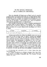 En pro de una tipología de la narración fantástica