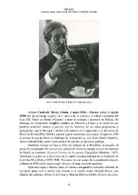 Arturo Cuadrado Moure (Denia, 1904 - Buenos Aires, 1998) [Semblanza]