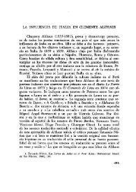 La influencia de Italia en Clemente Althaus