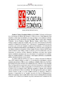 Fondo de Cultura Económica (México, D. F., 1934) [Semblanza]