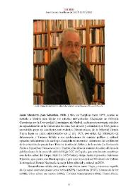 Jesús Munárriz [editor] (San Sebastián, 1940-) [Semblanza]