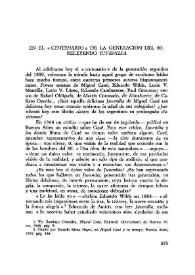 En el 'Centenario' de la Generación del 80: Releyendo 'Juvenilia'