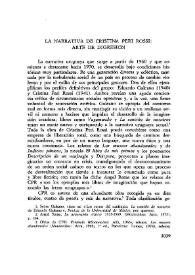 La narrativa de Cristina Peri Rossi: arte de digresión