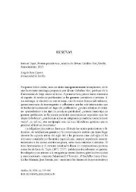 Luis de Tapia, Poemas periodísticos, edición de Álvaro Ceballos Viro, Sevilla, Renacimiento, 2013