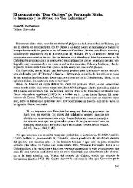 El concepto de 'Don Quijote' de Fernando Rielo, lo humano y lo divino en 'La Celestina' 