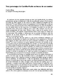 Tres personajes de Castillo-Puche en busca de un camino 