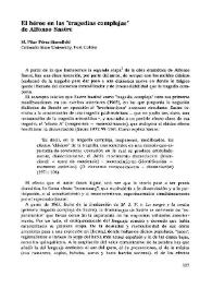 El héroe en las 'tragedias complejas' de Alfonso Sastre