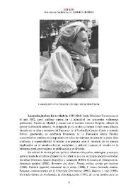 Luzmaría Jiménez Faro (Madrid, 1937 - 2015) [Semblanza]