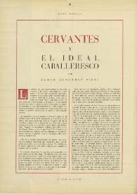 Cervantes y el ideal caballaresco