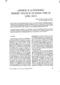 '¿Misioneros de la Americanidad?' Promoción y difusión de los American Studies en España, 1969-1975