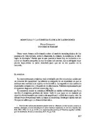 'Beatus ille' y la comedia clásica de labradores