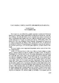 Juan Valera y Ángel Ganivet, diplomáticos en Bélgica 
