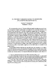 El discurso narrativo moral y su recepción en la España de Fernando VII