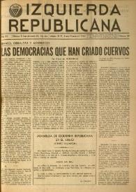 Izquierda Republicana. Año XV, núm. 89, enero-febrero de 1954