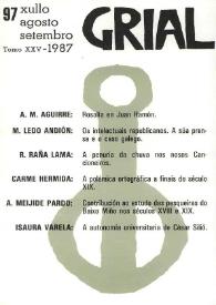 Grial : revista galega de cultura. Núm. 97, 1987