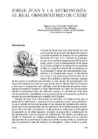 Jorge Juan y la astronomía: el Real Observatorio de Cádiz