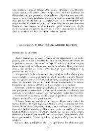 Alcurnia y olvido de André Breton