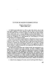 La poesía más reciente de Gonzalo Rojas